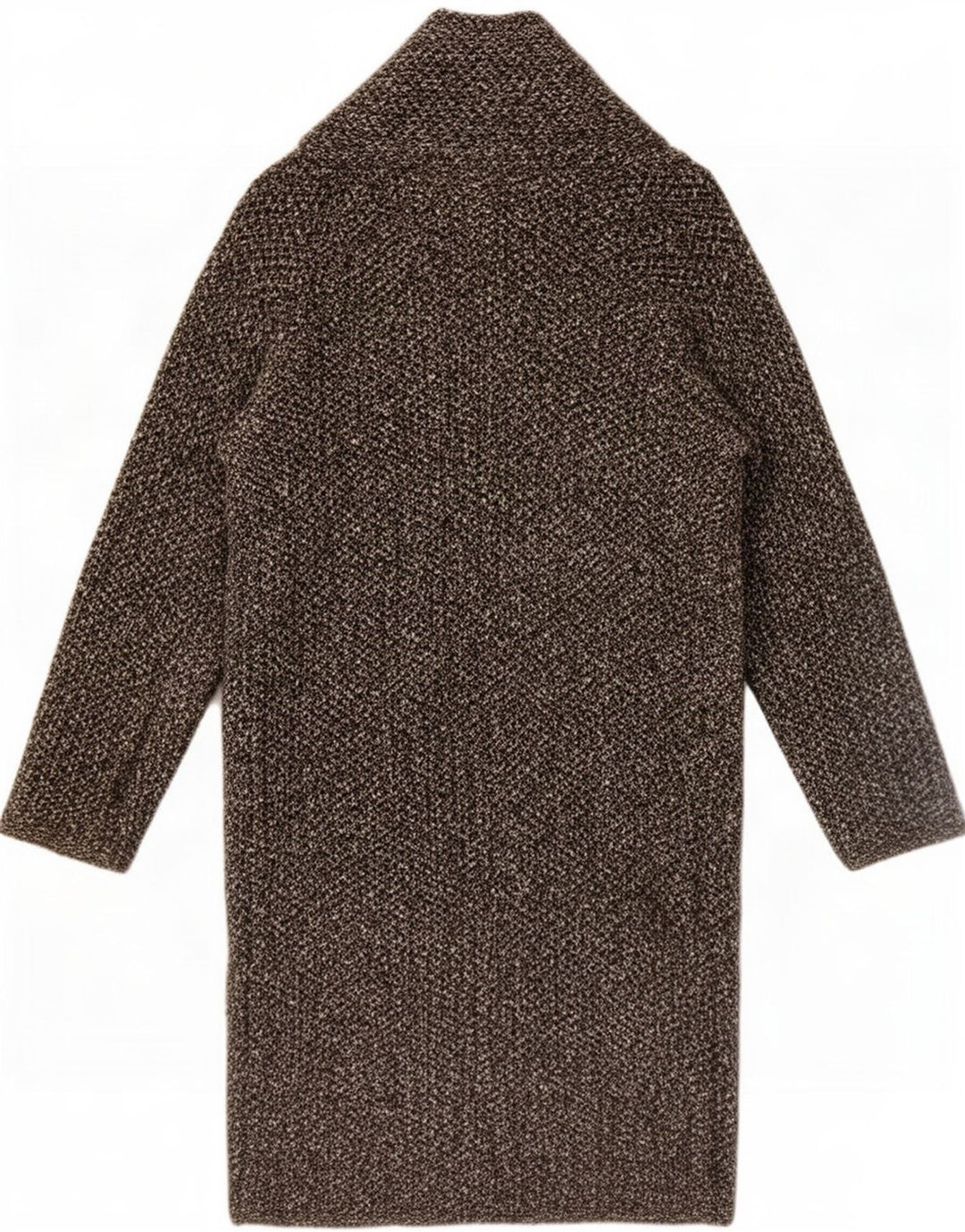 Zara Womens Oversized Open Overcoat UK 10 Small Grey Acrylic