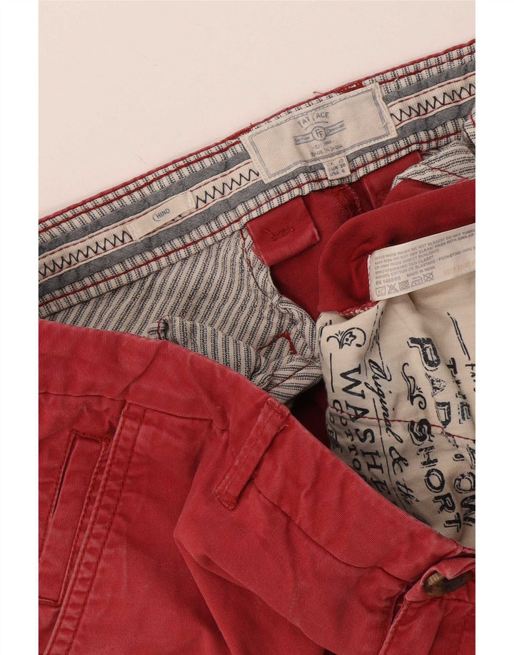 Fat Face Womens Chino Shorts UK 10 Small W32 Red Cotton