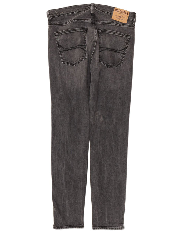Hollister Mens Super Skinny Jeans W32 L32 Grey Cotton