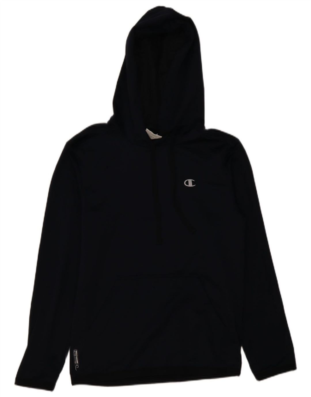 CHAMPION Mens Hoodie Jumper Small Navy Blue Polyester