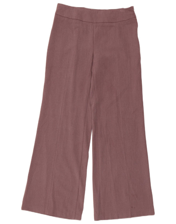 Marks & Spencer Womens Casual Trousers UK 10 Small W30 L30 Purple