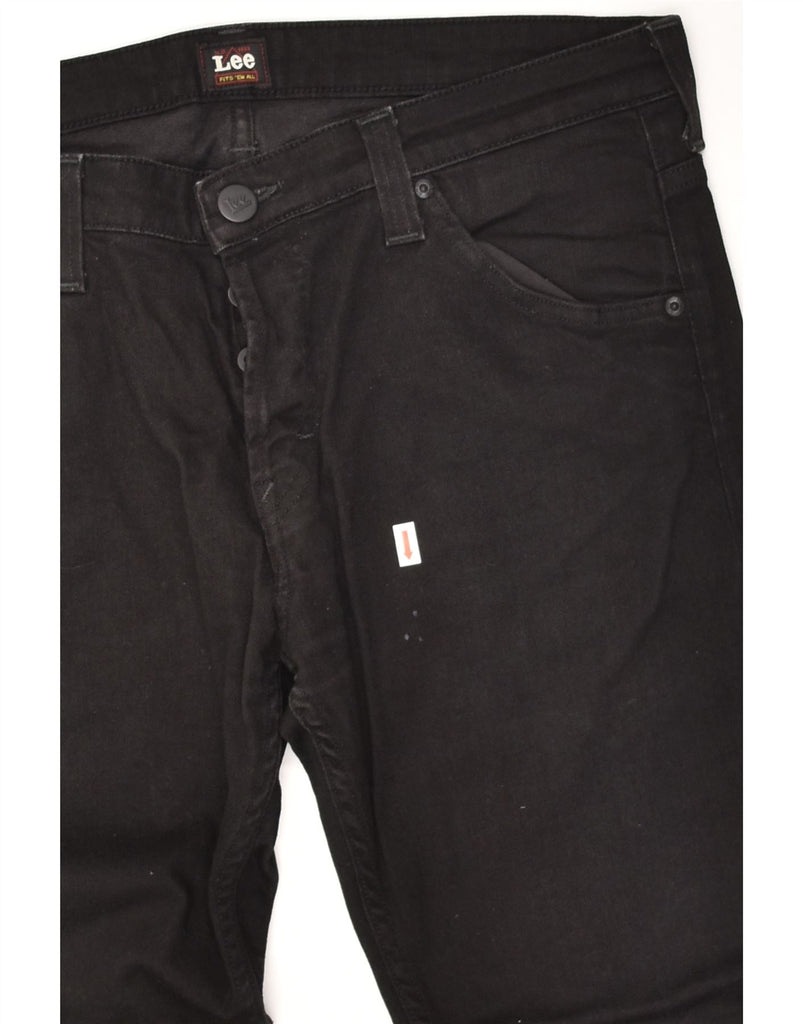 LEE Mens Straight Jeans W36 L31 Black Cotton | Vintage Lee | Thrift | Second-Hand Lee | Used Clothing | Messina Hembry 