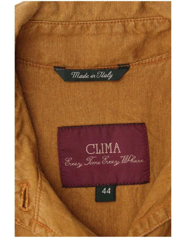 VINTAGE Womens Loose Fit Utility Jacket IT 44 Medium Brown