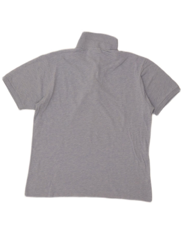 Lacoste Mens Classic Fit Polo Shirt Size 4 Medium Blue Flecked Cotton