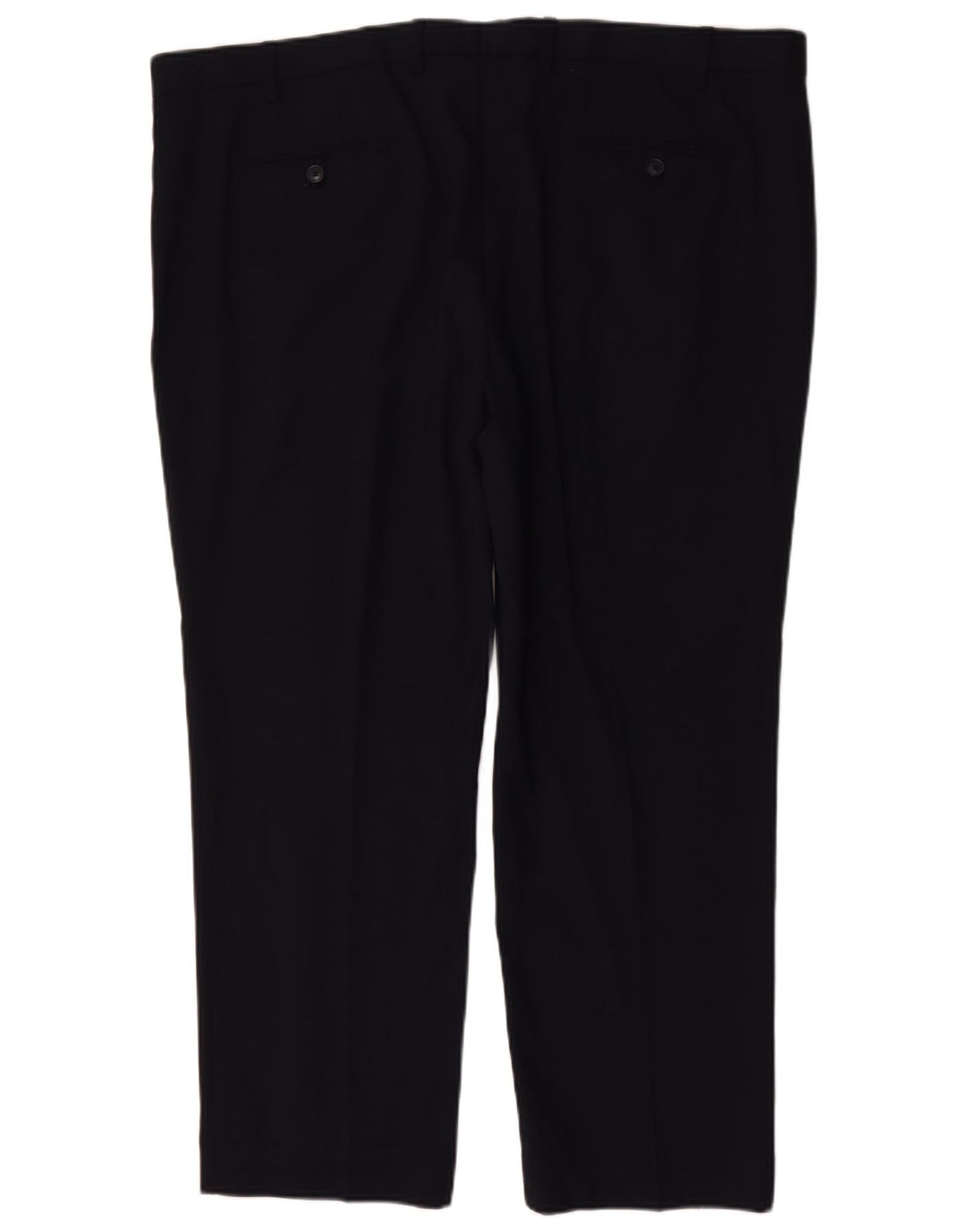 Marks & Spencer Mens Short Regular Fit Suit Trousers W46 L29 Navy Blue
