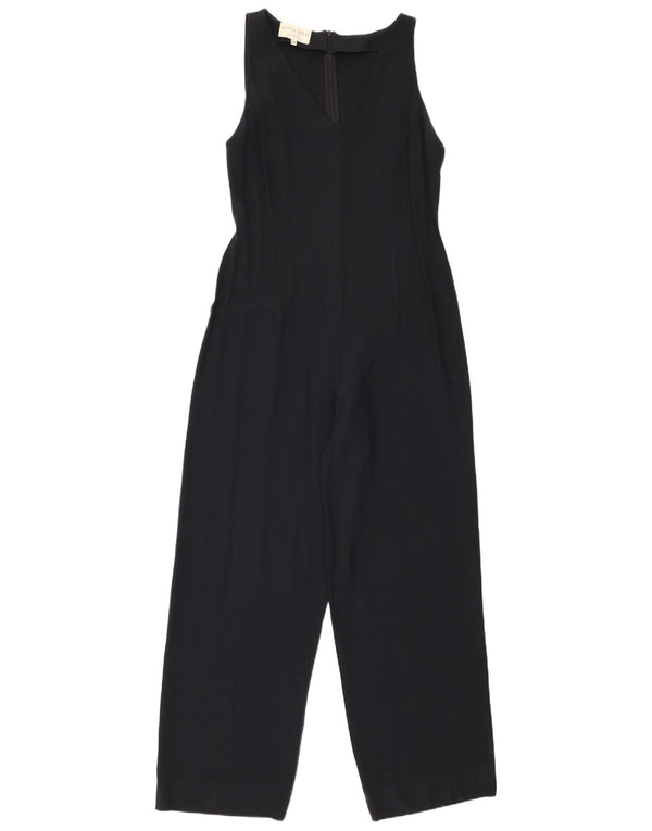 Marina Babini Womens Sleeveless Jumpsuit IT 44 Medium Black Acetate