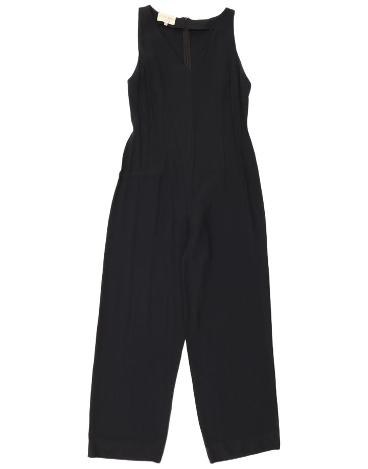 Marina Babini Womens Sleeveless Jumpsuit IT 44 Medium Black Acetate