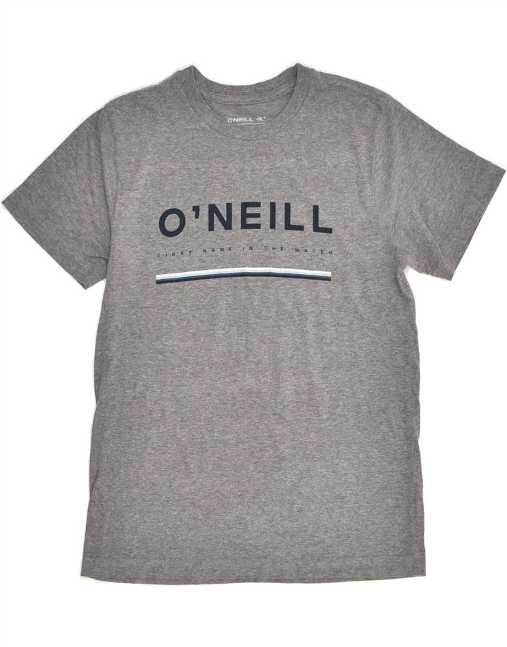 O'NEILL Boys Custom Fit Graphic T-Shirt Top 10-11 Years Large Grey Cotton | Vintage O'Neill | Thrift | Second-Hand O'Neill | Used Clothing | Messina Hembry 