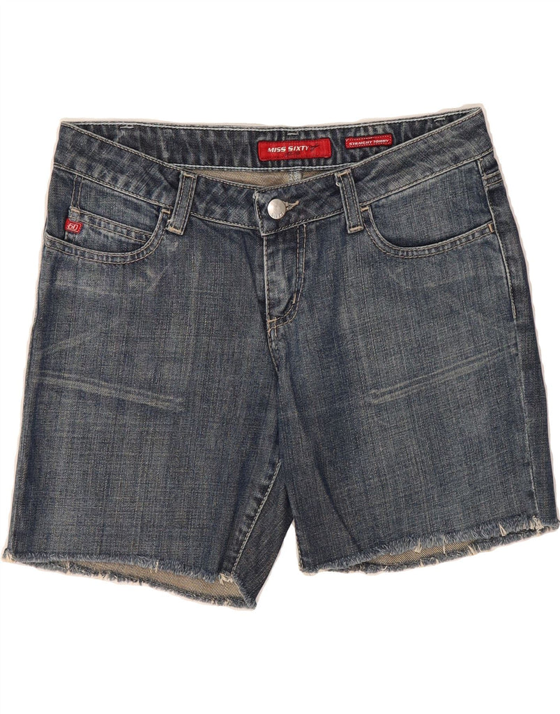 MISS SIXTY Womens Denim Shorts W28 Medium Blue Cotton Vintage Miss Sixty and Second-Hand Miss Sixty from Messina Hembry 