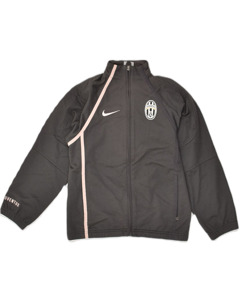 NIKE Boys Juventus Tracksuit Top Jacket 9-10 Years Small Grey Polyester | Vintage Nike | Thrift | Second-Hand Nike | Used Clothing | Messina Hembry 