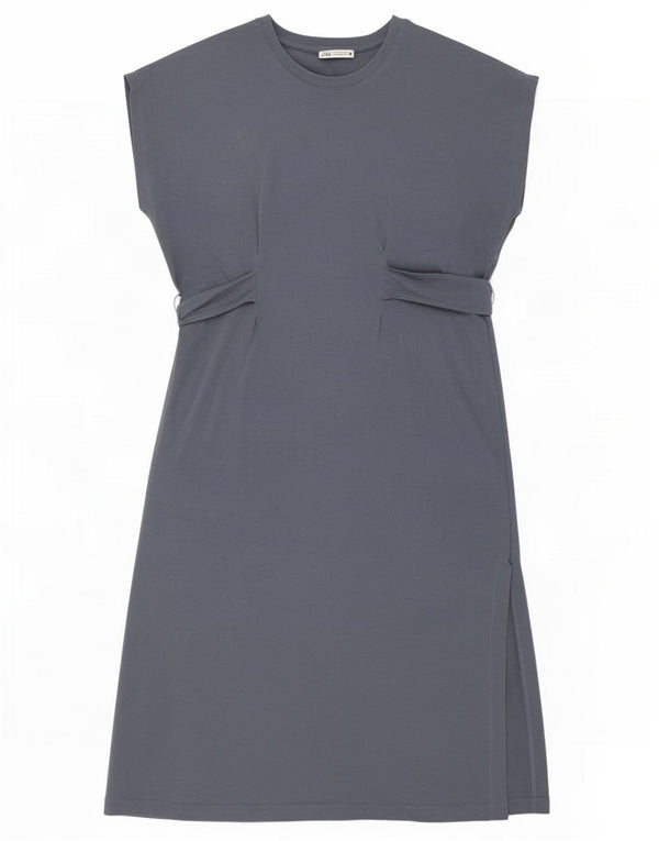 Zara Womens T-Shirt Dress UK 18 XL Blue Cotton