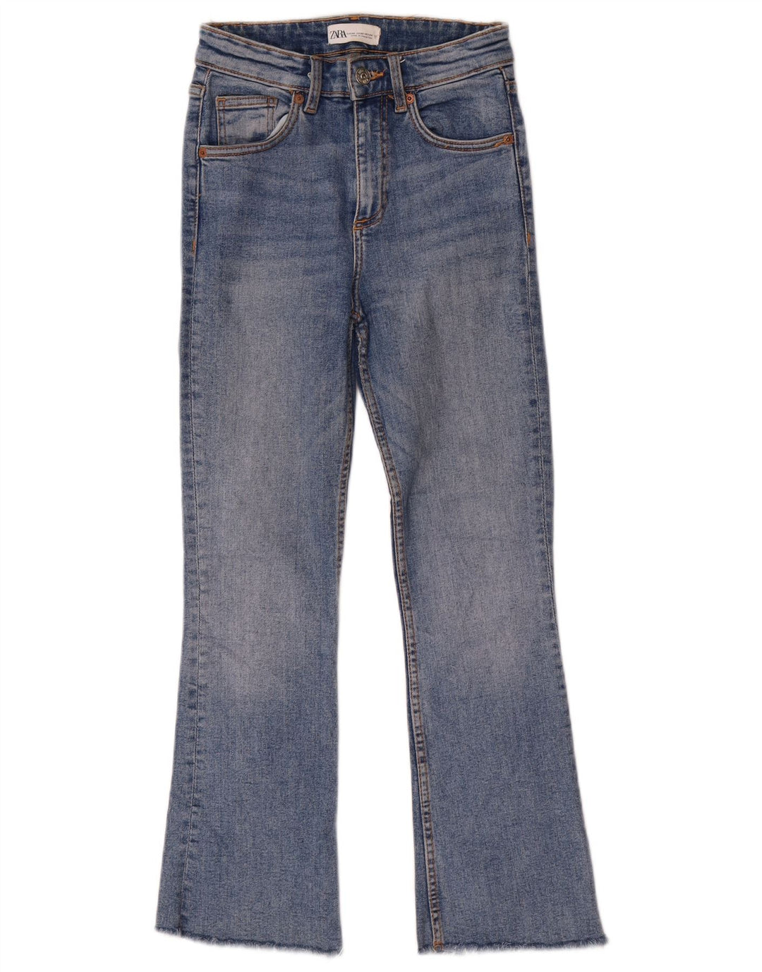 ZARA Womens Bootcut Jeans EU 34 2XS W24 L26 Blue