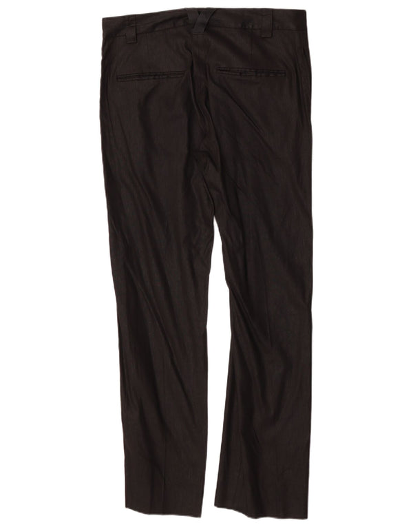 Versace Womens High Waist Straight Suit Trousers IT 48 XL W32 L30 Black