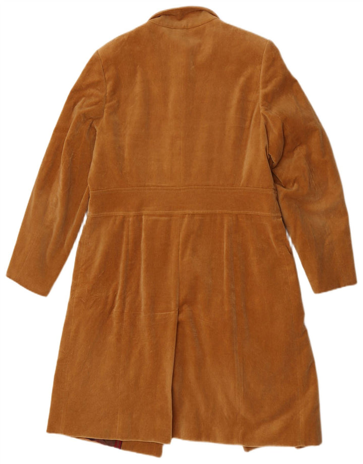 Marina Rinaldi Womens Oversized Velvet Overcoat Size 19 Small Beige