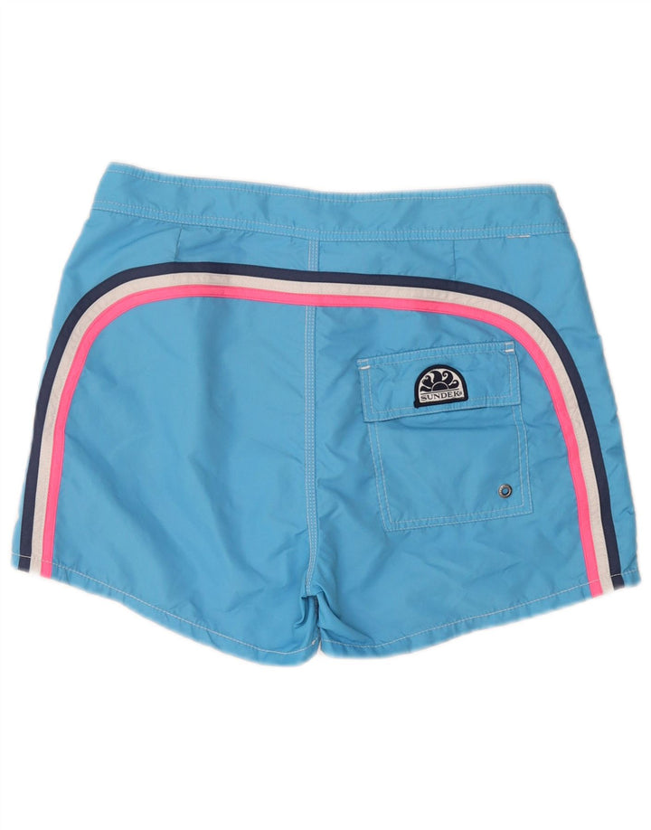 Sundek Mens Swimming Shorts Medium  Blue Nylon