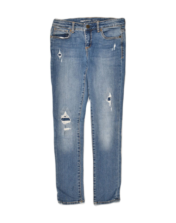 GAP Boys Distressed Skinny Jeans 9-10 Years W24 L24  Blue Cotton | Vintage Gap | Thrift | Second-Hand Gap | Used Clothing | Messina Hembry 