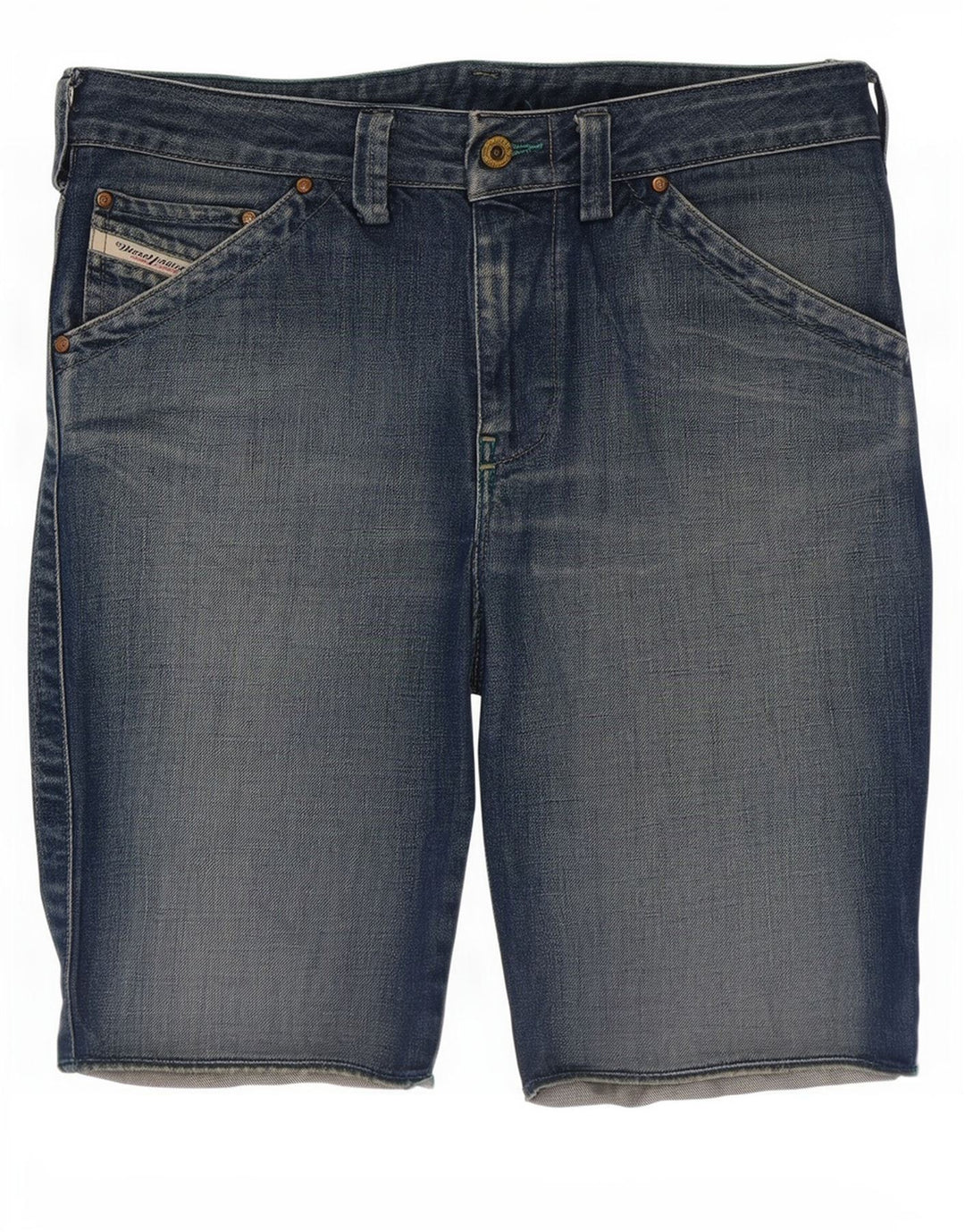 Diesel Womens Denim Shorts W32 Large Blue