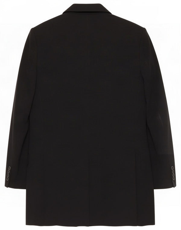 Elisabetta Franchi Womens Longline Blazer Jacket IT 42 Medium Black