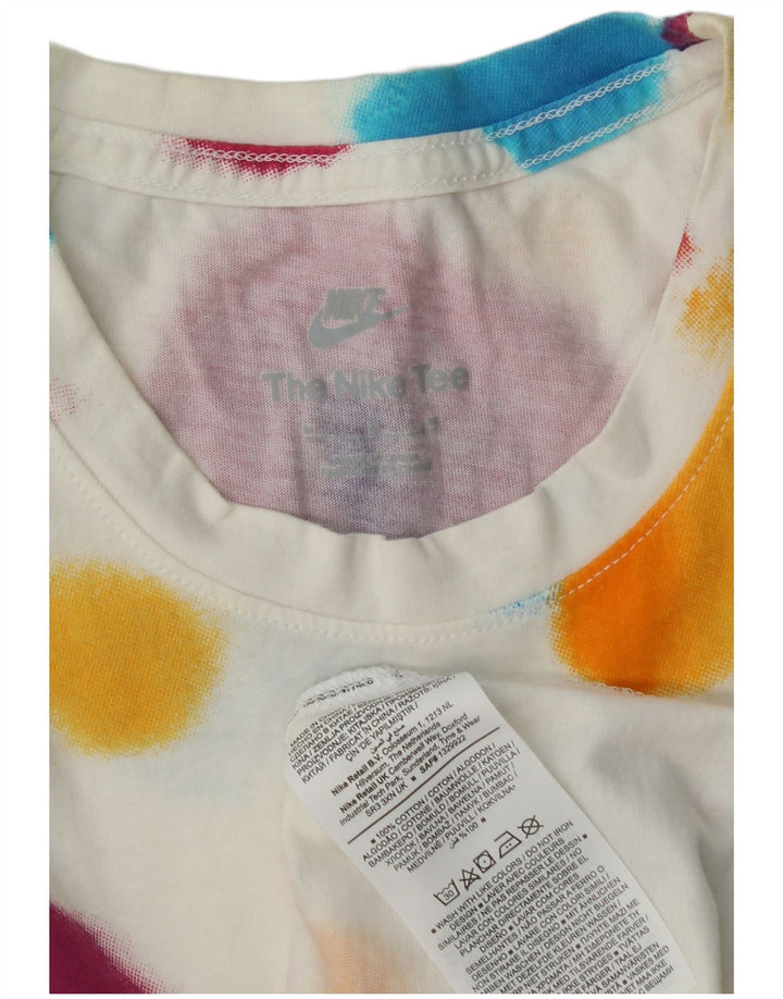 Nike Mens Graphic T-Shirt Top Medium Multicoloured Tie Dye Cotton