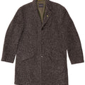 MARC O'POLO Mens Overcoat IT 50 Large Grey Herringbone Wool