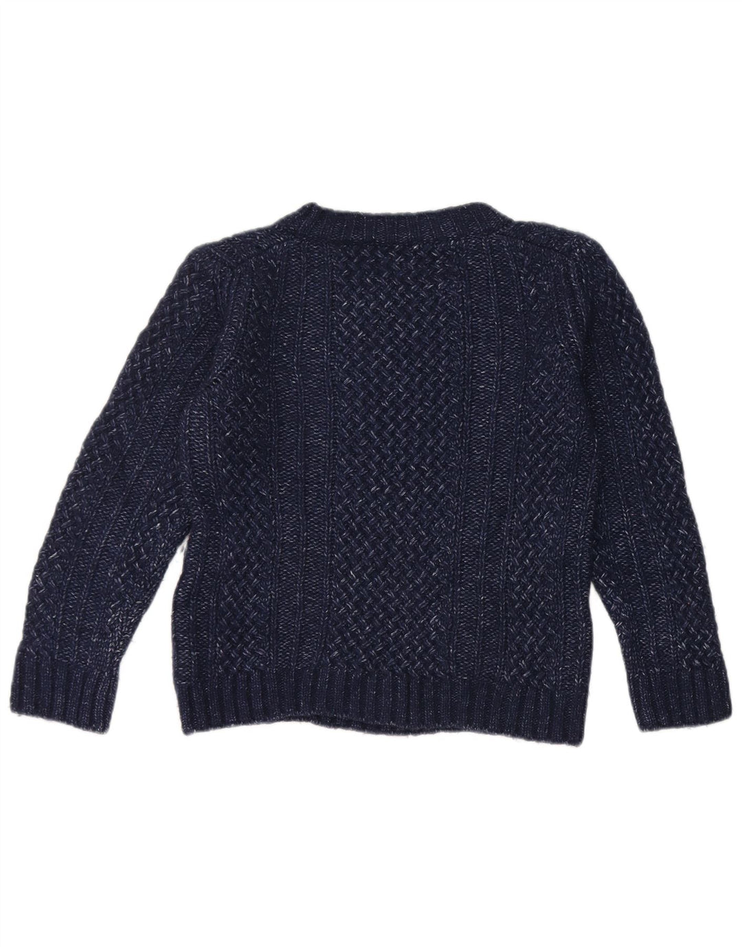 Massimo Dutti Womens Boat Neck Jumper Sweater UK 12 Medium Navy Blue