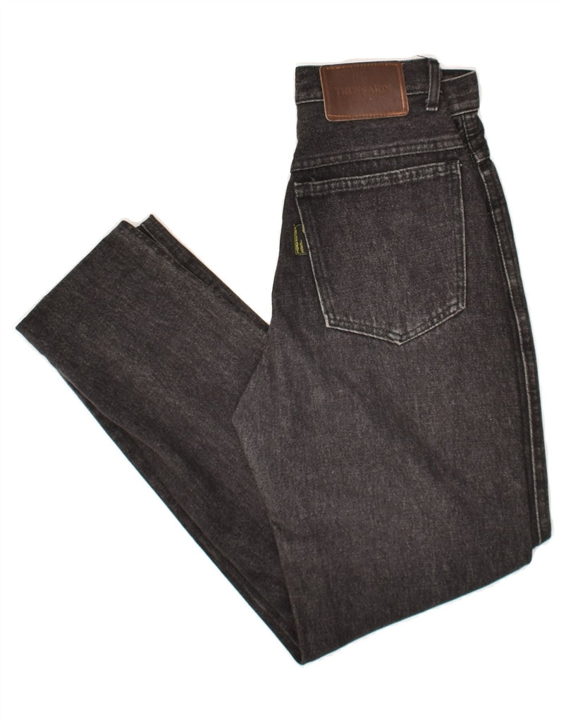 TRUSSARDI Womens Tapered Jeans W26 L28 Black | Vintage Trussardi | Thrift | Second-Hand Trussardi | Used Clothing | Messina Hembry 