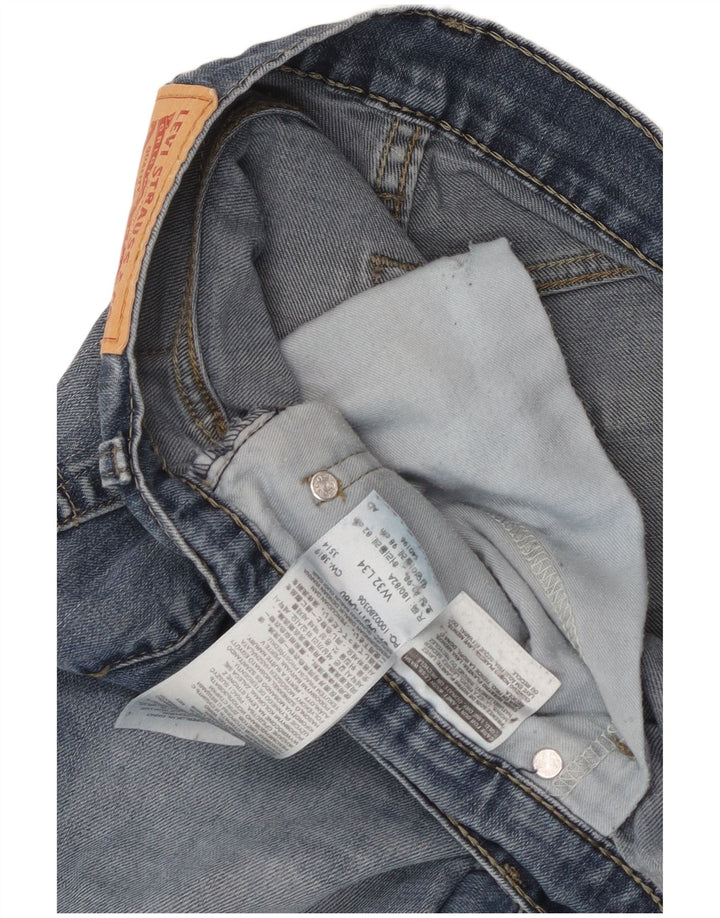 Levi's Womens 511 Slim Jeans W32 L34 Blue Cotton