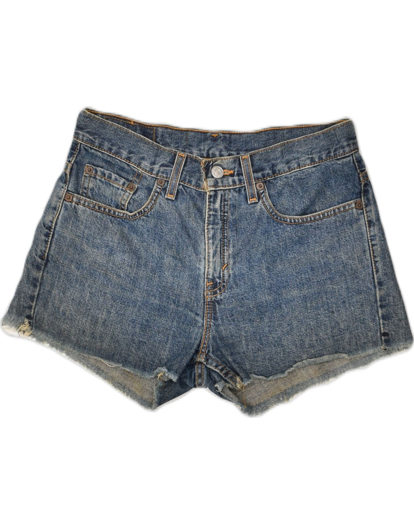 LEVI'S Womens Denim Shorts US 7 Medium W30  Blue | Vintage Levi's | Thrift | Second-Hand Levi's | Used Clothing | Messina Hembry 