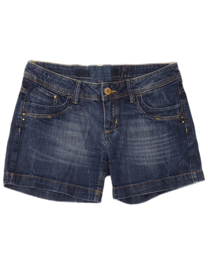Vintage Womens Denim Shorts W32 Large Blue Cotton