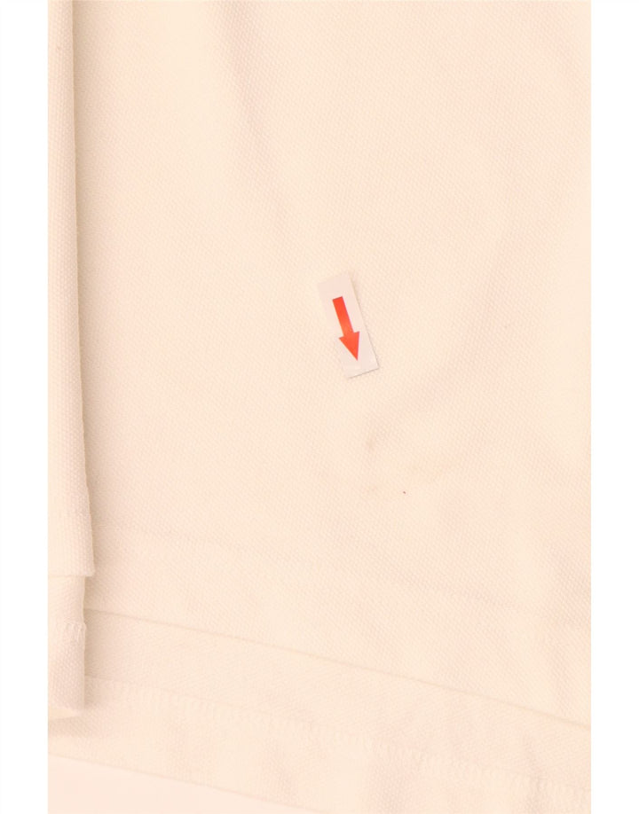 Tommy Hilfiger Mens Classic Fit Polo Shirt Small White Cotton