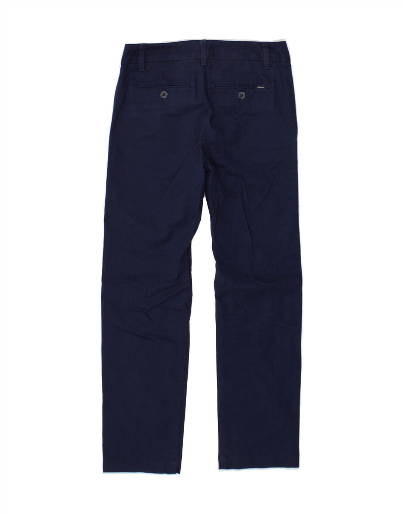 POLO RALPH LAUREN Boys Straight Chino Trousers 7-8 Years W24 L24 Navy Blue | Vintage Polo Ralph Lauren | Thrift | Second-Hand Polo Ralph Lauren | Used Clothing | Messina Hembry 