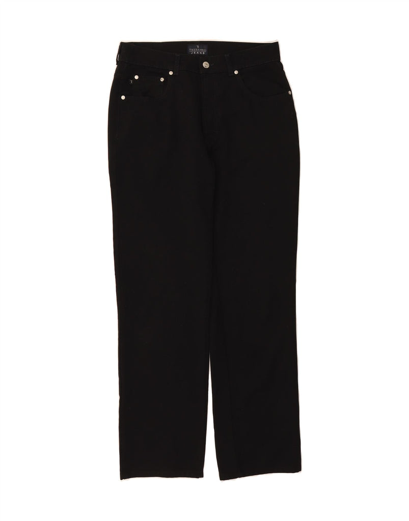 TRUSSARDI Womens Straight Casual Trousers W32 L32 Black Vintage Trussardi and Second-Hand Trussardi from Messina Hembry 