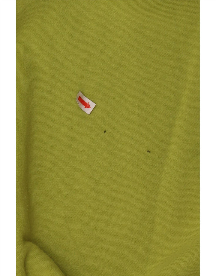 CHAMPION Womens Oversized Hoodie Jumper UK 10 Small Green Cotton