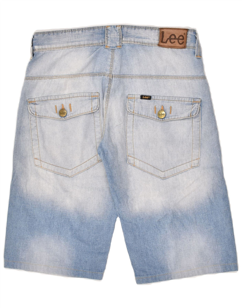 LEE Mens Dillon Denim Bermuda Shorts W31 Medium Blue Cotton | Vintage Lee | Thrift | Second-Hand Lee | Used Clothing | Messina Hembry 