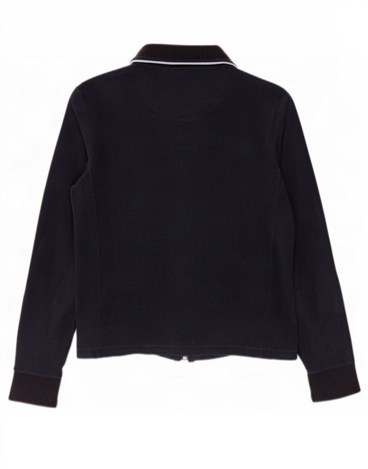 Champion Womens Fleece Jacket UK 14 Medium Navy Blue Polyester