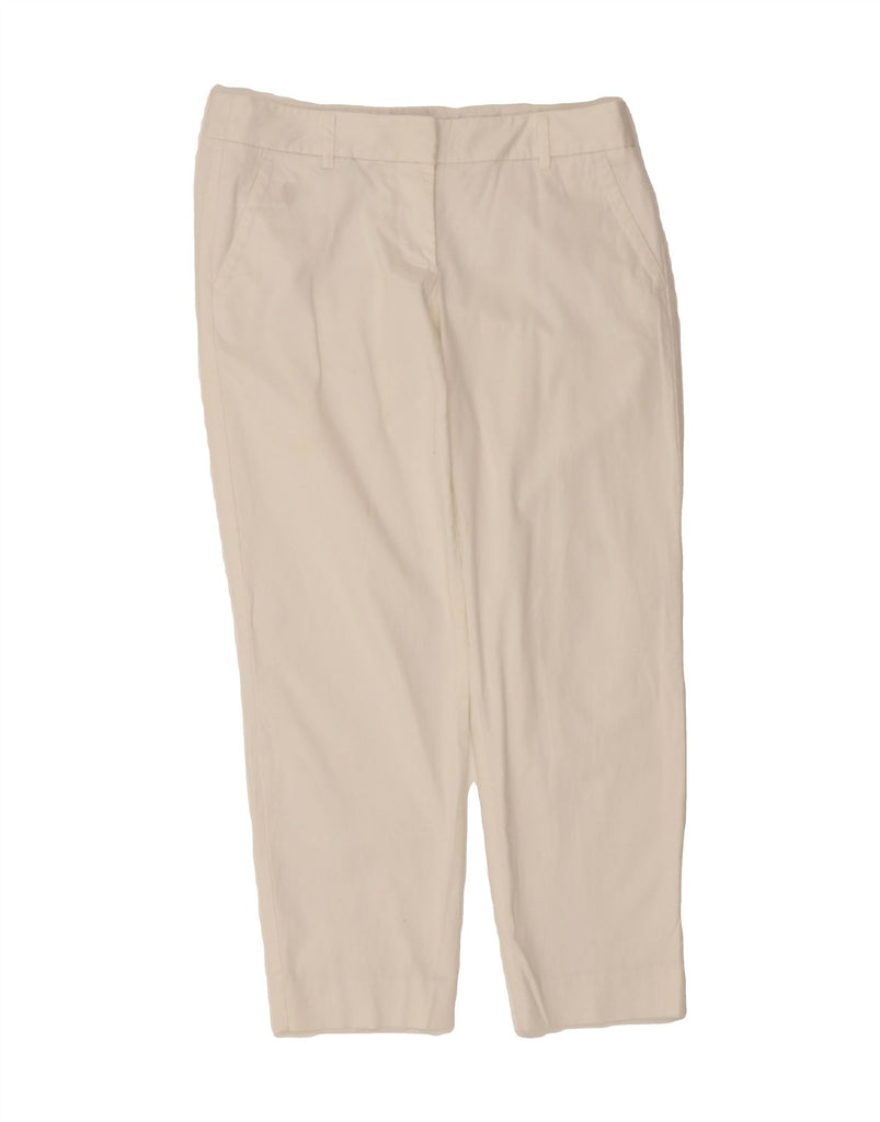 J. CREW Womens City Fit Straight Chino Trousers US 4 Small W32 L26 White Vintage J. Crew and Second-Hand J. Crew from Messina Hembry 