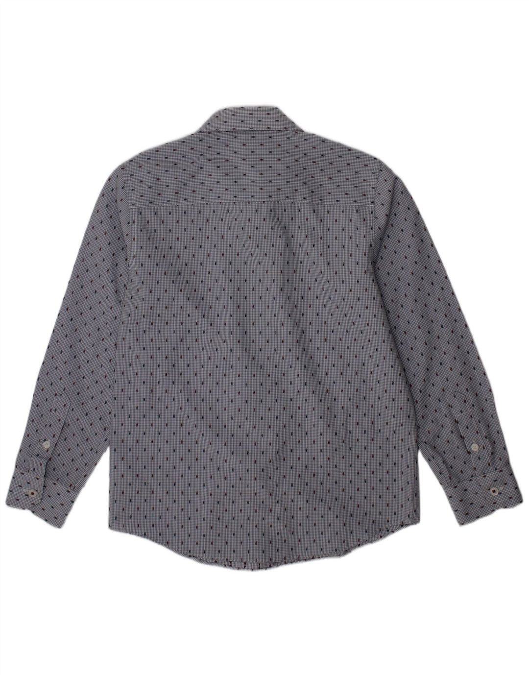 John Rocha Boys Shirt 8-9 Years Blue Spotted Cotton
