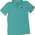 HURLEY Boys Polo Shirt 12-13 Years Large  Blue Cotton Vintage Hurley and Second-Hand Hurley from Messina Hembry 