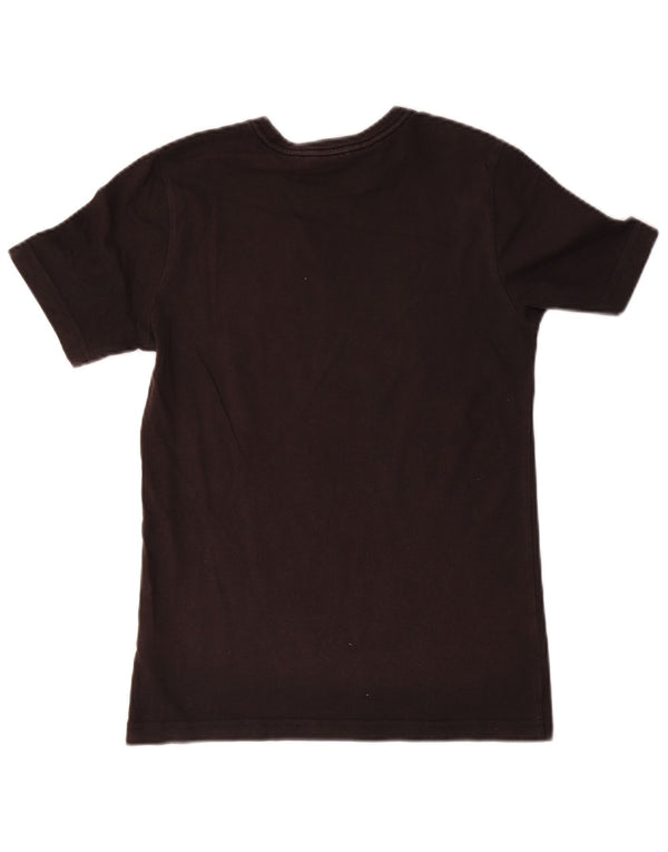 Adidas Boys Graphic T-Shirt Top 11-12 Years Black Cotton