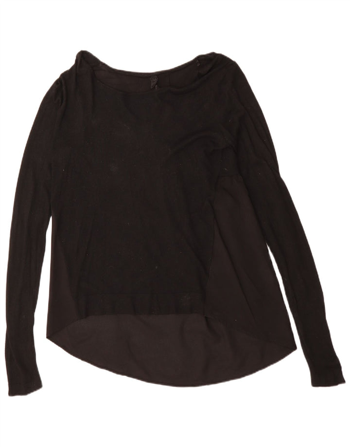 Guess Womens Blouse Top UK 14 Medium Black