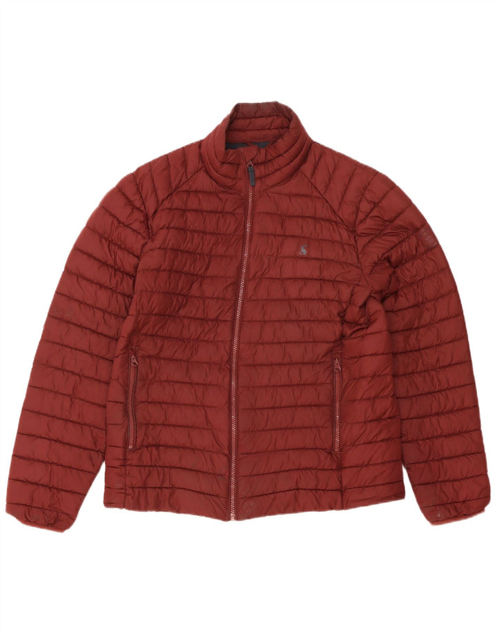 Joules Mens Padded Jacket UK 38 Medium Maroon Polyester