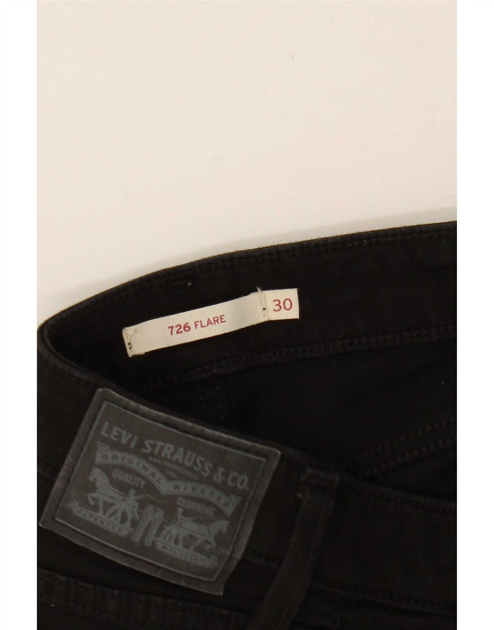 Levi's Womens 726 Flared Jeans W30 L29 Black