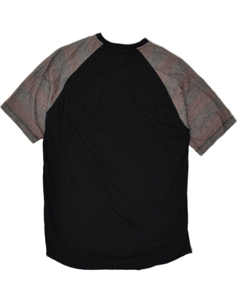 O'NEILL Mens T-Shirt Top Large Black Colourblock Cotton | Vintage O'Neill | Thrift | Second-Hand O'Neill | Used Clothing | Messina Hembry 