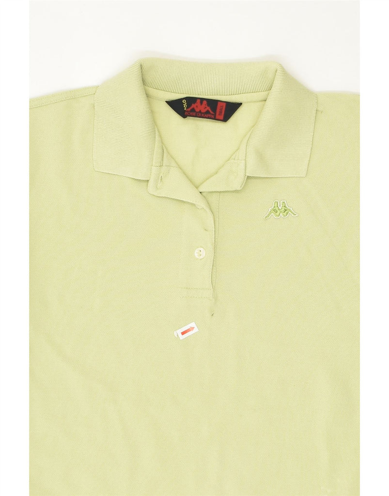 KAPPA Womens Polo Shirt UK 10 Small Green Cotton | Vintage Kappa | Thrift | Second-Hand Kappa | Used Clothing | Messina Hembry 