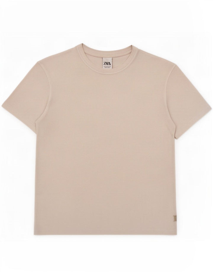 Zara Mens T-Shirt Top Medium White Cotton