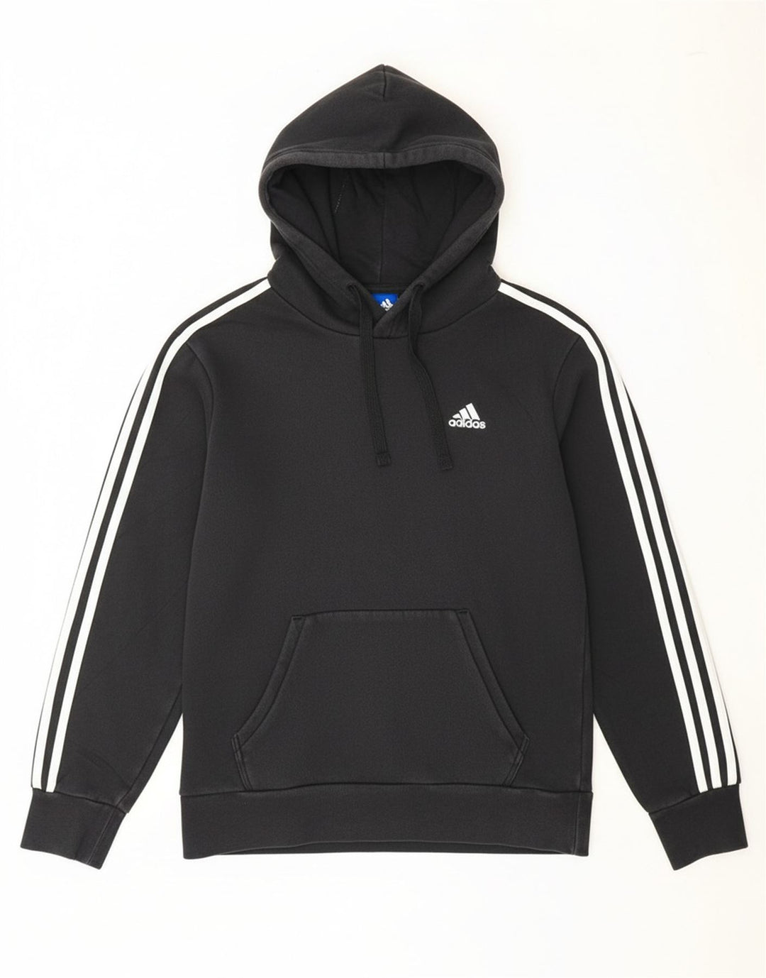 ADIDAS Mens Hoodie Jumper Small Black Cotton