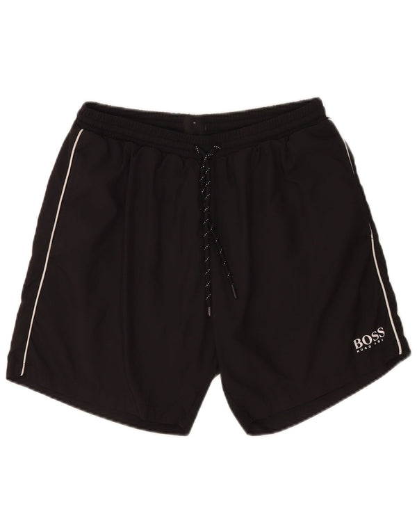 Hugo Boss Mens Swimming Shorts Medium Black Polyester
