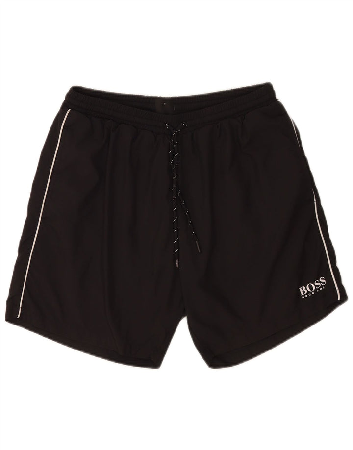Hugo Boss Mens Swimming Shorts Medium Black Polyester