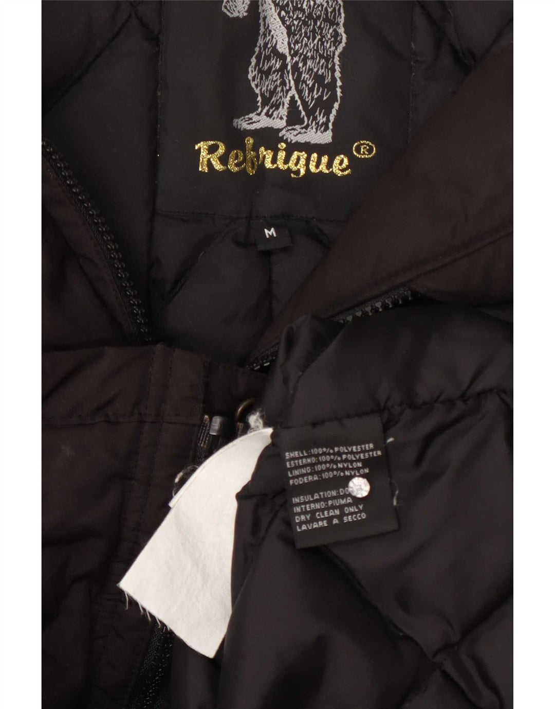 Refrigue Womens Hooded Parka Jacket UK 12 Medium Grey Polyester