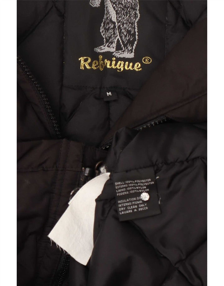 Refrigue Womens Hooded Parka Jacket UK 12 Medium Grey Polyester